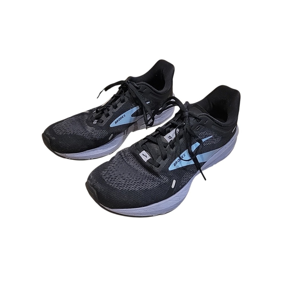 Brooks Launch 9 Women's Lightweight Running Shoes Black Ebony Purple - Size 10